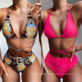 Plus Size Swimwear Girls Wearing Micro Private Label Bikinis High Waist Sexy Beach Wear Bikini